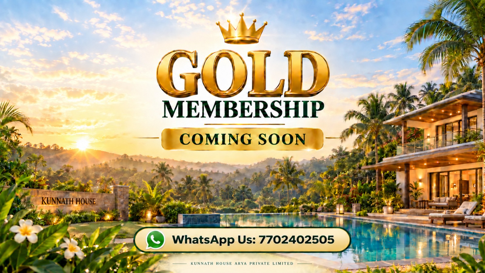 Kunnath House Gold Membership Coming Soon Poster